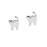 107006, 14K GOLD DIPPED, DAINTY CAT STUD EARRING