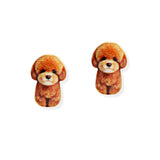 107009, POODLE DOG STUD EARRING