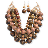 107028, BOLD PEARL MULTI LAYERED STATEMENT NECKLACE