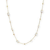 107035, DAINTY PEARL ACCENT NECKLACE
