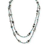 107036, 2 PIECE, WESTERN NAVAJO BEADED NECKLACE