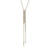 107044, DAINTY BEADED ACCENT Y SHAPE NECKLACE