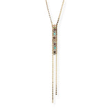 107044, DAINTY BEADED ACCENT Y SHAPE NECKLACE