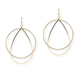 107052, GEOMETRIC LAYERED DANGLE EARRING