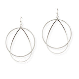 107052, GEOMETRIC LAYERED DANGLE EARRING