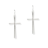107053, CROSS DANGLE EARRING