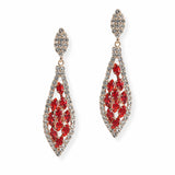 107055, MARQUISE CUBIC ZIRCONIA ACCENT CRYSTAL RHINESTONE DANGLE EARRING
