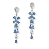 107058, CRYSTAL EMBELLISHED CUBIC ZIRCONIA ACCENT DANGLE EARRING