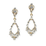 107068, GEOMETRIC RHINESTONE DANGLE EARRING