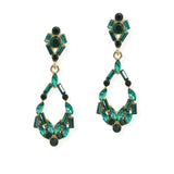 107068, GEOMETRIC RHINESTONE DANGLE EARRING