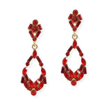 107068, GEOMETRIC RHINESTONE DANGLE EARRING