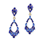 107068, GEOMETRIC RHINESTONE DANGLE EARRING
