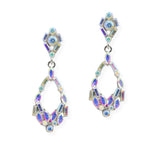 107068, GEOMETRIC RHINESTONE DANGLE EARRING