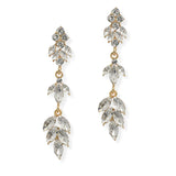 107069, MARQUISE, ROUND RHINESTONE ACCENT DANGLE EARRING