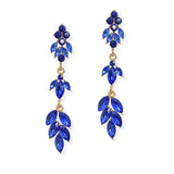 107069, MARQUISE, ROUND RHINESTONE ACCENT DANGLE EARRING