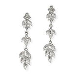 107069, MARQUISE, ROUND RHINESTONE ACCENT DANGLE EARRING