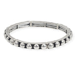 107092, WESTERN BALL TEXTURED STRETCH BRACELET