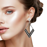 107097, WESTERN GEOMETRIC BALL TEXTURED ACCENT DANGLE EARRING