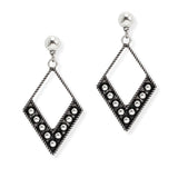 107097, WESTERN GEOMETRIC BALL TEXTURED ACCENT DANGLE EARRING