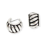 107102, WESTERN TEXTURED BOLD HOOP EARRING