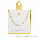 107115, 18K GOLD FILLED DAINTY SIMPLE CHAIN NECKLACE