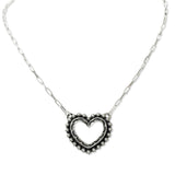 108742, WESTERN CUTOUT HEART PENDANT NECKLACE