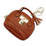 108756, LEATHER PURSE HANDBAG POUCH KEYCHAIN BAG CHARM