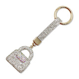 108758, BLING CRYSTAL EMBELLISHED PURSE HANDBAG KEYCHAIN BAG CHARM