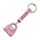 108758, BLING CRYSTAL EMBELLISHED PURSE HANDBAG KEYCHAIN BAG CHARM