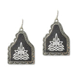 108768, WESTERN SYMBOL COW TAG DANGLE EARRING