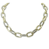 108777, 14K GOLD PLATED DESIGNER INSPIRED CHAIN NECKLACE