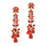 108785, TEARDROP CLUSTER RHINESTONE EVENING DANGLE EARRING