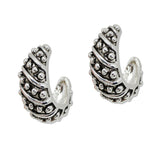 108798, WESTERN BALL TEXTURED HOOP EARRING