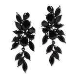 108809, TEARDROP MARQUISE RHINESTONE ACCENT DANGLE EARRING