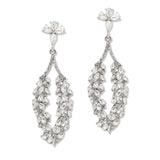 108832, MULTI SHAPE RHINESTONE ACCENT EVENING DANGLE EARRING