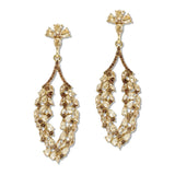 108833, MULTI SHAPE RHINESTONE ACCENT EVENING DANGLE EARRING