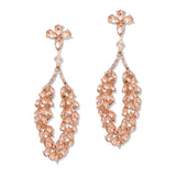 108833, MULTI SHAPE RHINESTONE ACCENT EVENING DANGLE EARRING