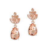 108834, TEARDROP MARQUISE RHINESTONE ACCENT DANGLE EARRING