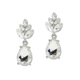 108834, TEARDROP MARQUISE RHINESTONE ACCENT DANGLE EARRING
