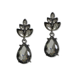 108835, TEARDROP MARQUISE RHINESTONE ACCENT DANGLE EARRING
