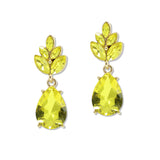 108835, TEARDROP MARQUISE RHINESTONE ACCENT DANGLE EARRING
