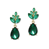 108835, TEARDROP MARQUISE RHINESTONE ACCENT DANGLE EARRING