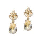 108835, TEARDROP MARQUISE RHINESTONE ACCENT DANGLE EARRING