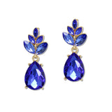 108835, TEARDROP MARQUISE RHINESTONE ACCENT DANGLE EARRING