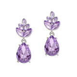 108835, TEARDROP MARQUISE RHINESTONE ACCENT DANGLE EARRING