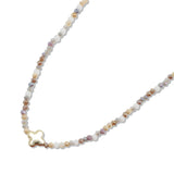 108841, CLOVER ACCENT DAINTY BEADED NECKLACE