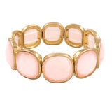 108850, GEOMETRIC ACRYLIC ACCENT STRETCH BRACELET