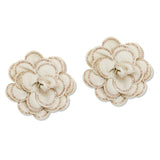 108855, BLING FABRIC FLOWER SHOE CLIPS