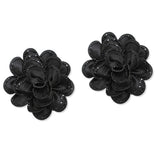 108855, BLING FABRIC FLOWER SHOE CLIPS