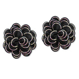 108855, BLING FABRIC FLOWER SHOE CLIPS